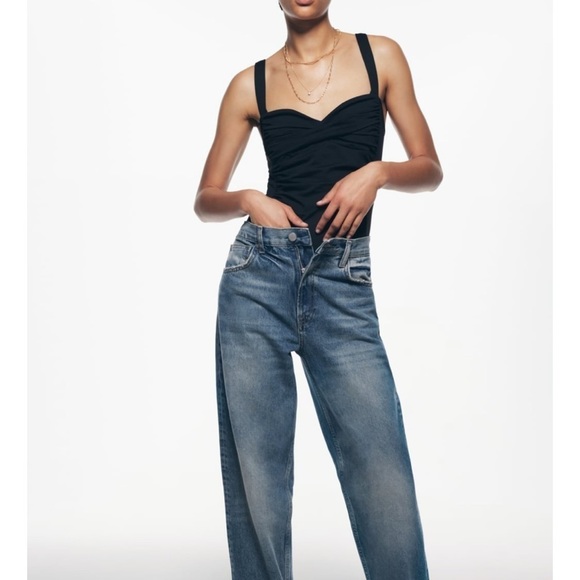 Zara STRAPPY DRAPED BODYSUIT​ - Picture 4 of 5